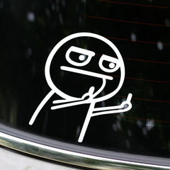 Car Sticker Taunt Despise