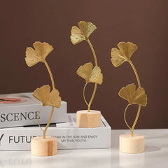 1pcs Golden Ginkgo Leaf