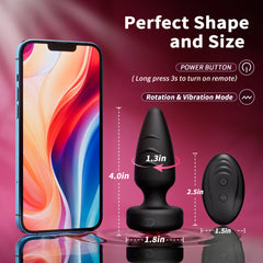 Anal Plug Vibrator Remote Control