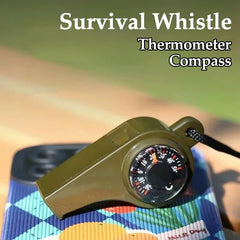 Survival Whistle with Compass