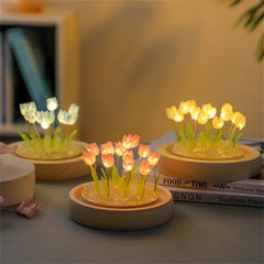 Artificial Tulip Flower Night Light