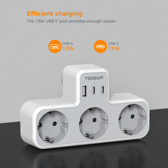 3 Way Wall Socket
