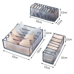 Foldable underwear organizer