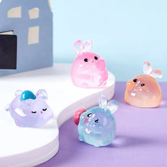 6PCS Luminous Rabbits Resin