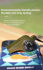 Survival Whistle with Compass