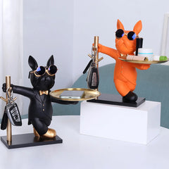 French Dog Statue