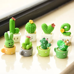 4Pcs/set Resin Succulent Cactus