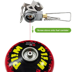 Mini Titanium Camping Gas Burner