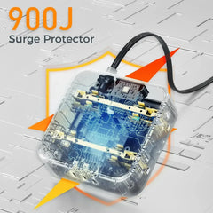 Ultra Thin Flat Plug Power Strip