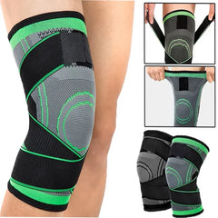 Knee Compression Sleeve with Adjustable Straps for Running Working Out and Sports Wearing Hiking Soccer Basketball Running Sport