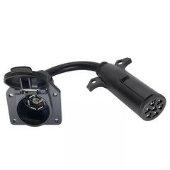 For American Standard RV Trailer Adapter 7-Way Round To Blade Plug For Towing Setup ABS Material Anti-corrosion