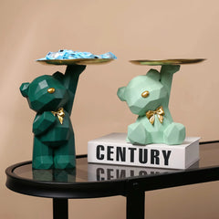 Resin Geometric Bear