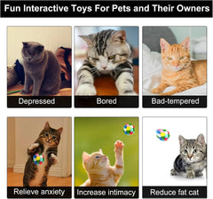 3/60pcs Cat Toys Balls with Bells