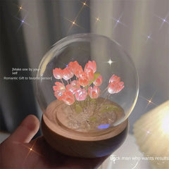 Artificial Tulip Flower Night Light