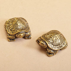 1Pc Antique Solid Brass Turtle