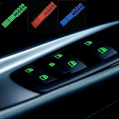 Car Function Button Switch Sticker