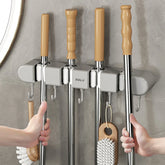 Mop Holder with Hooks