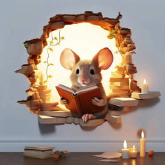 3D Mouse Wall Sticker