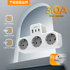 3 Way Wall Socket
