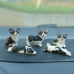 Mini Corgi Decoration Resin Crafts