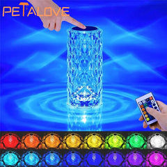 16 Colors LED Crystal Table Lamp