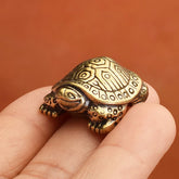 1Pc Antique Solid Brass Turtle