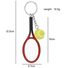 Mini Tennis Racket Keychain