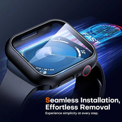 Tempered glass+Case for Apple Watch