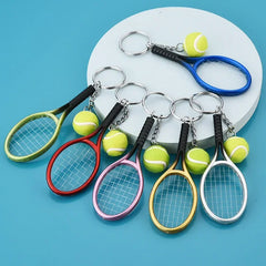 Mini Tennis Racket Keychain