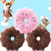 Soft Donuts Plush Dog Toy
