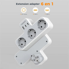 3 Way Wall Socket