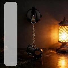 Leather Handcuffs with Strong Suction Cup