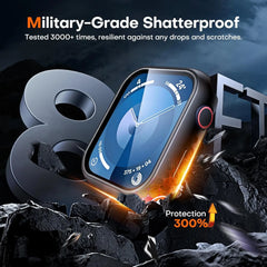 Tempered glass+Case for Apple Watch