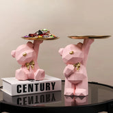 Resin Geometric Bear