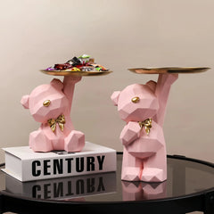 Resin Geometric Bear