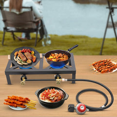 Double Propane Gas Burner Stove