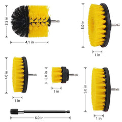 Drill Brush Attachment Set