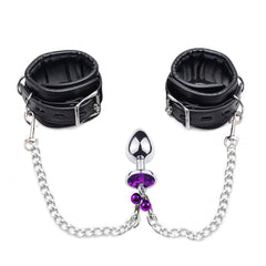 Anal Plug to Wrist Handcuffs