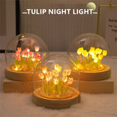 Artificial Tulip Flower Night Light
