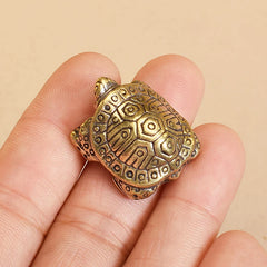 1Pc Antique Solid Brass Turtle