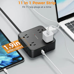 Ultra Thin Flat Plug Power Strip