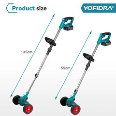 Electric Lawn Mower Foldable Trimmer