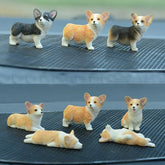 Mini Corgi Decoration Resin Crafts