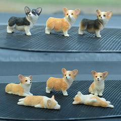 Mini Corgi Decoration Resin Crafts