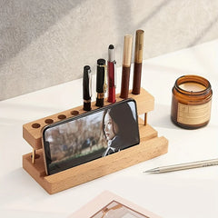 Walnut Wood Desk Organizer