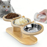 Cat 3 Bowls in 1 Feeder