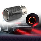 Car Modification Auto Parts Universal Exhaust Pipe Carbon Fiber LED Luminous Tail Throat Car Tail Throat Flame Tail Throat