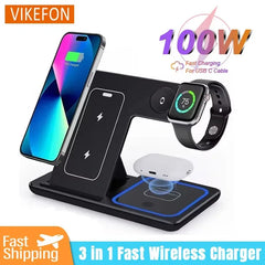 3 in 1 Wireless Charger Holder