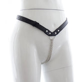 Adjustable Black female Chastity Belt