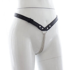 Adjustable Black female Chastity Belt